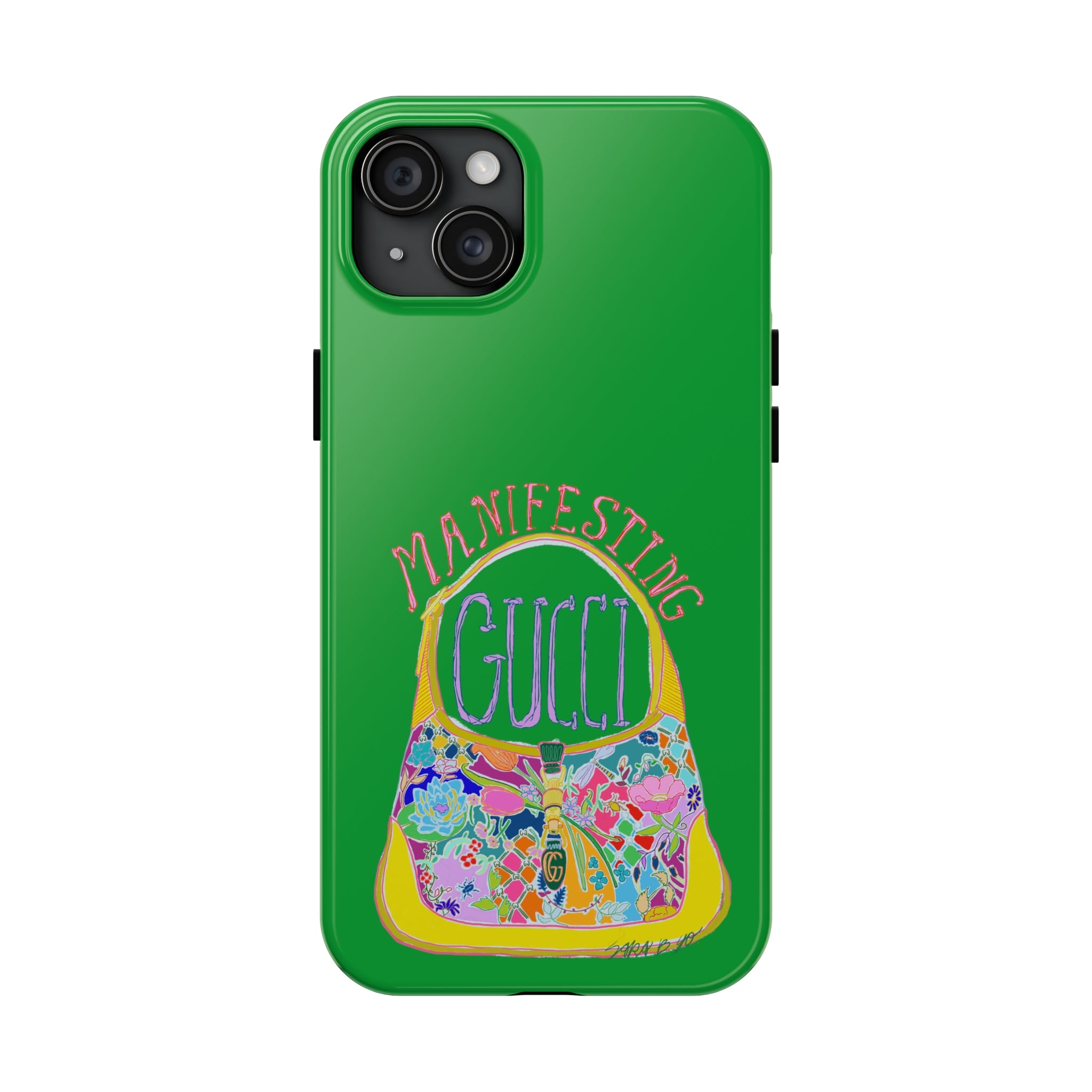Manifesting Gucci Phone Case Green