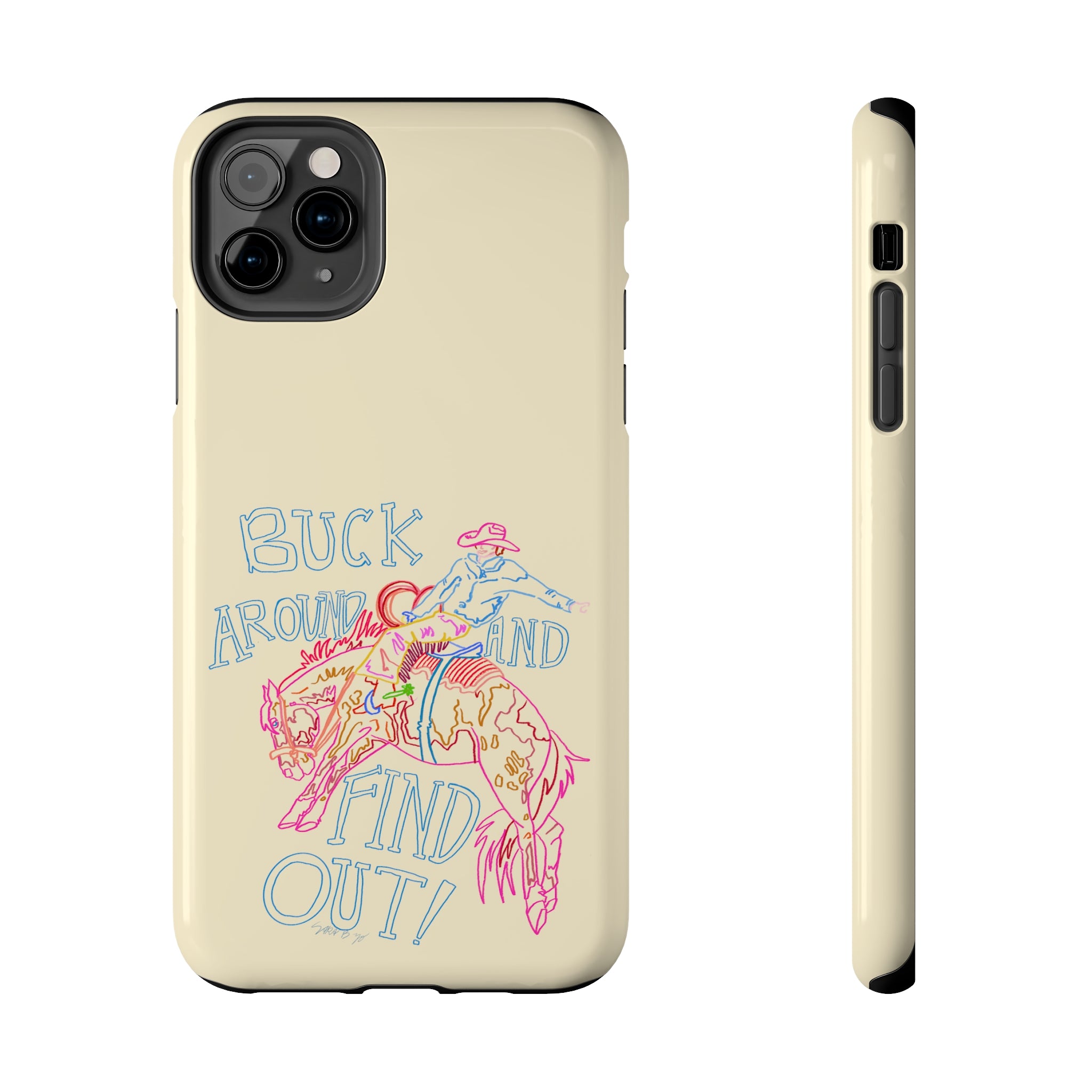 Beige Buck Around Phone Case