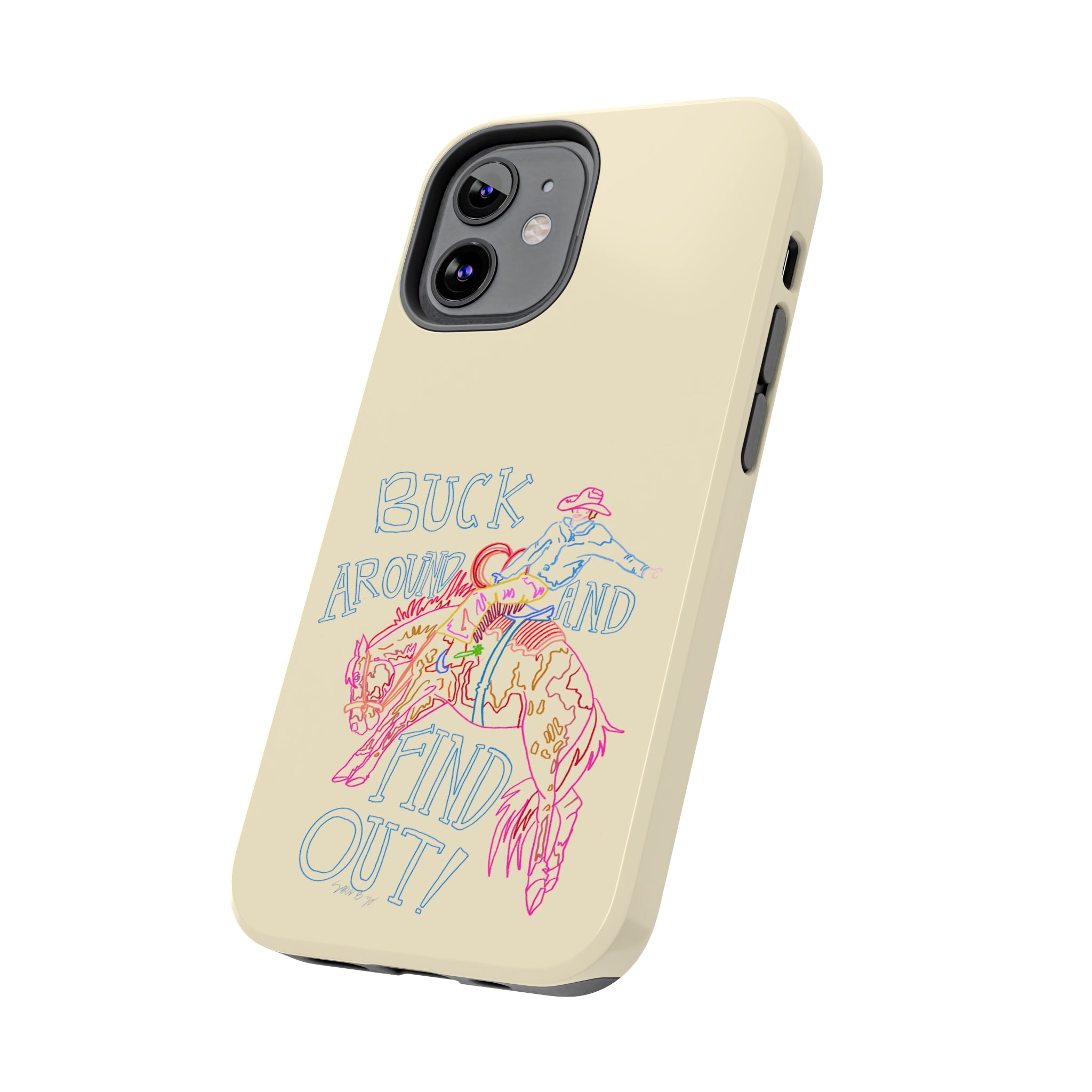 Beige Buck Around Phone Case