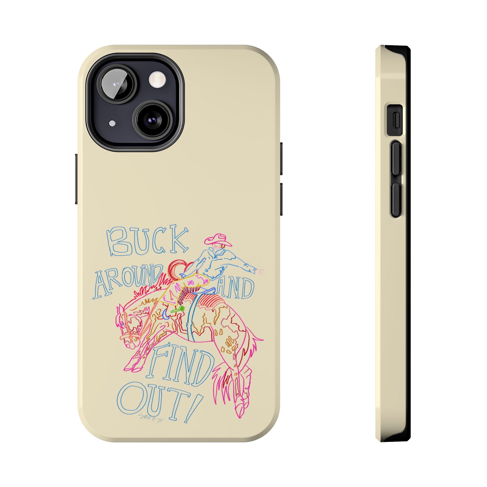 Beige Buck Around Phone Case