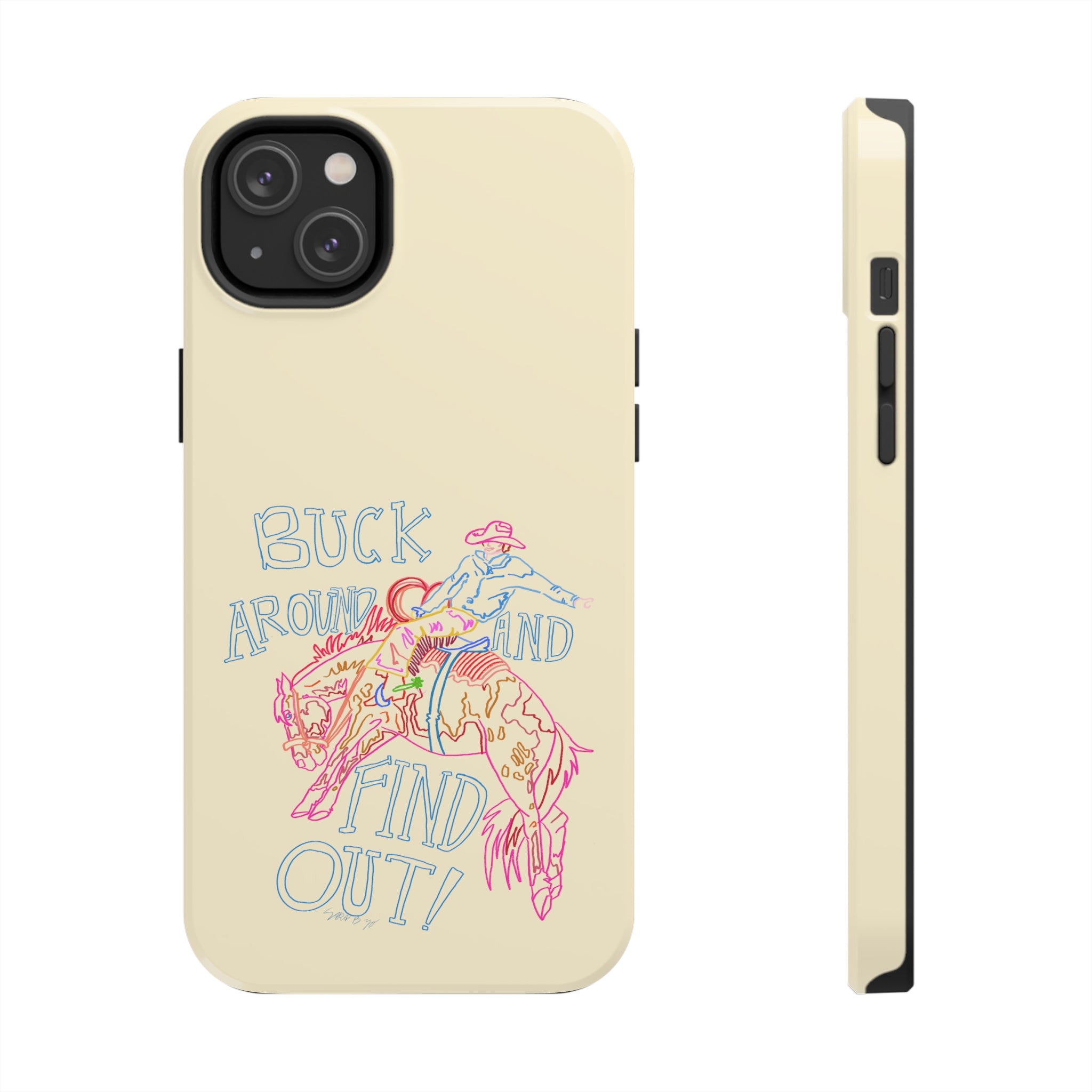Beige Buck Around Phone Case