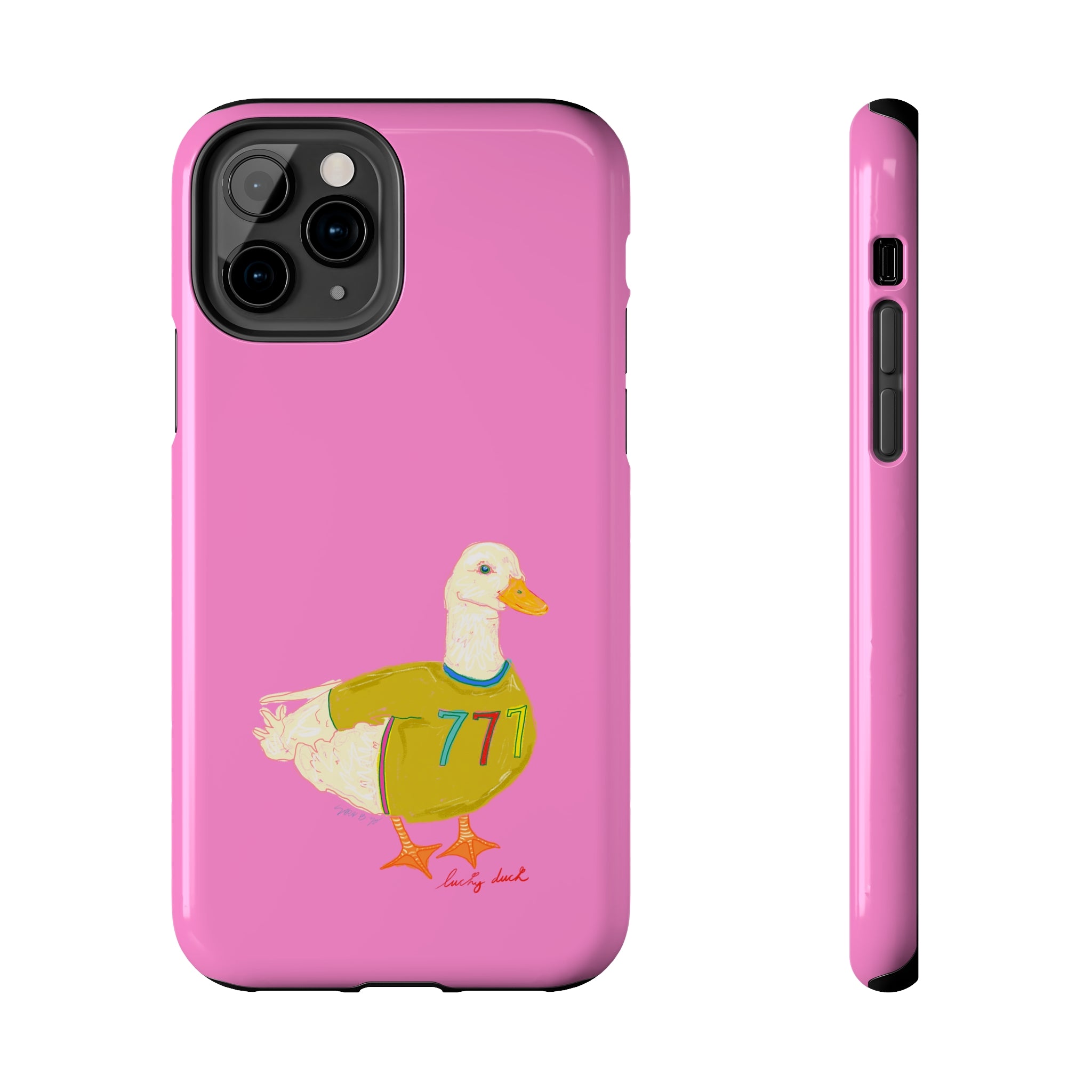 Pink Lucky Duck Phone Case