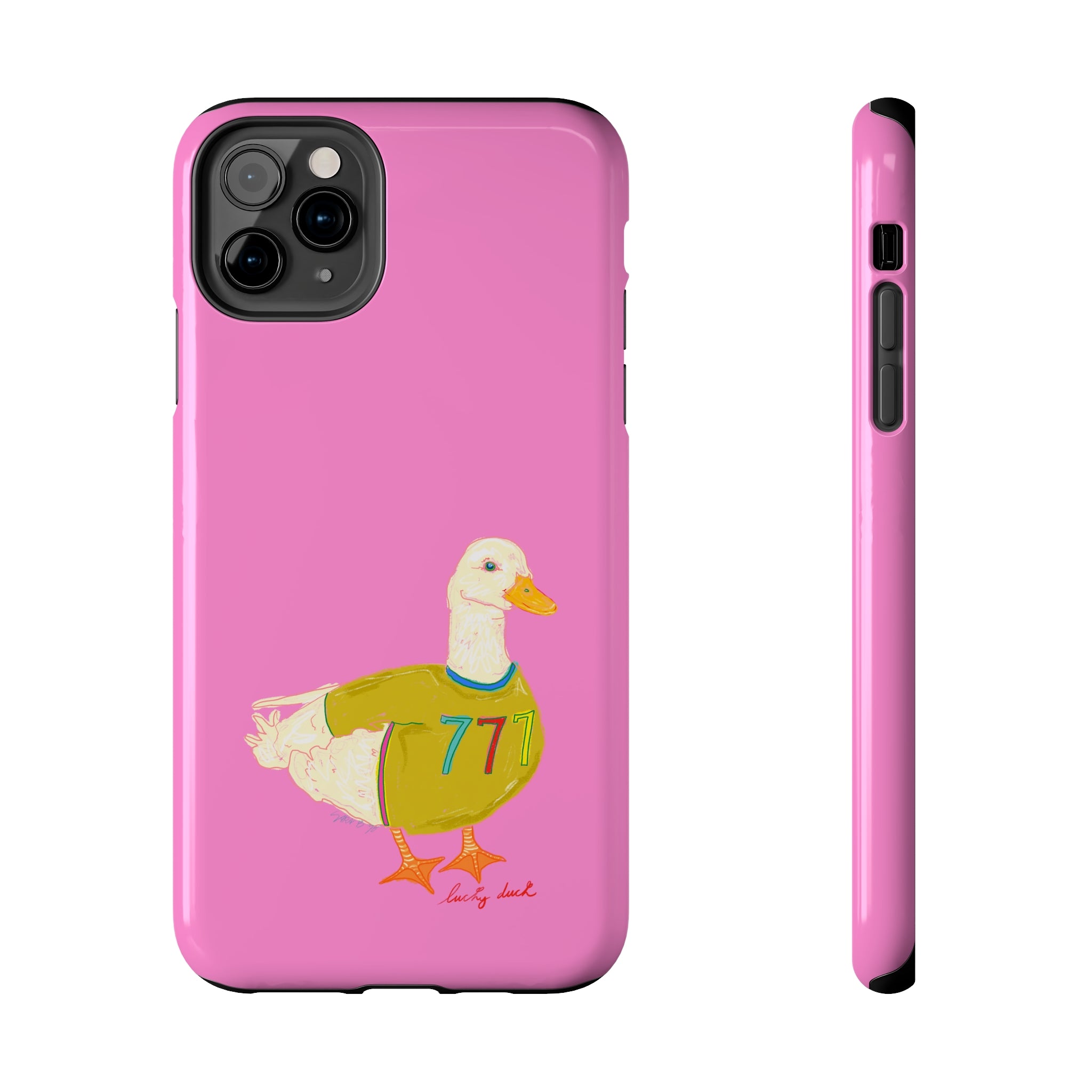 Pink Lucky Duck Phone Case