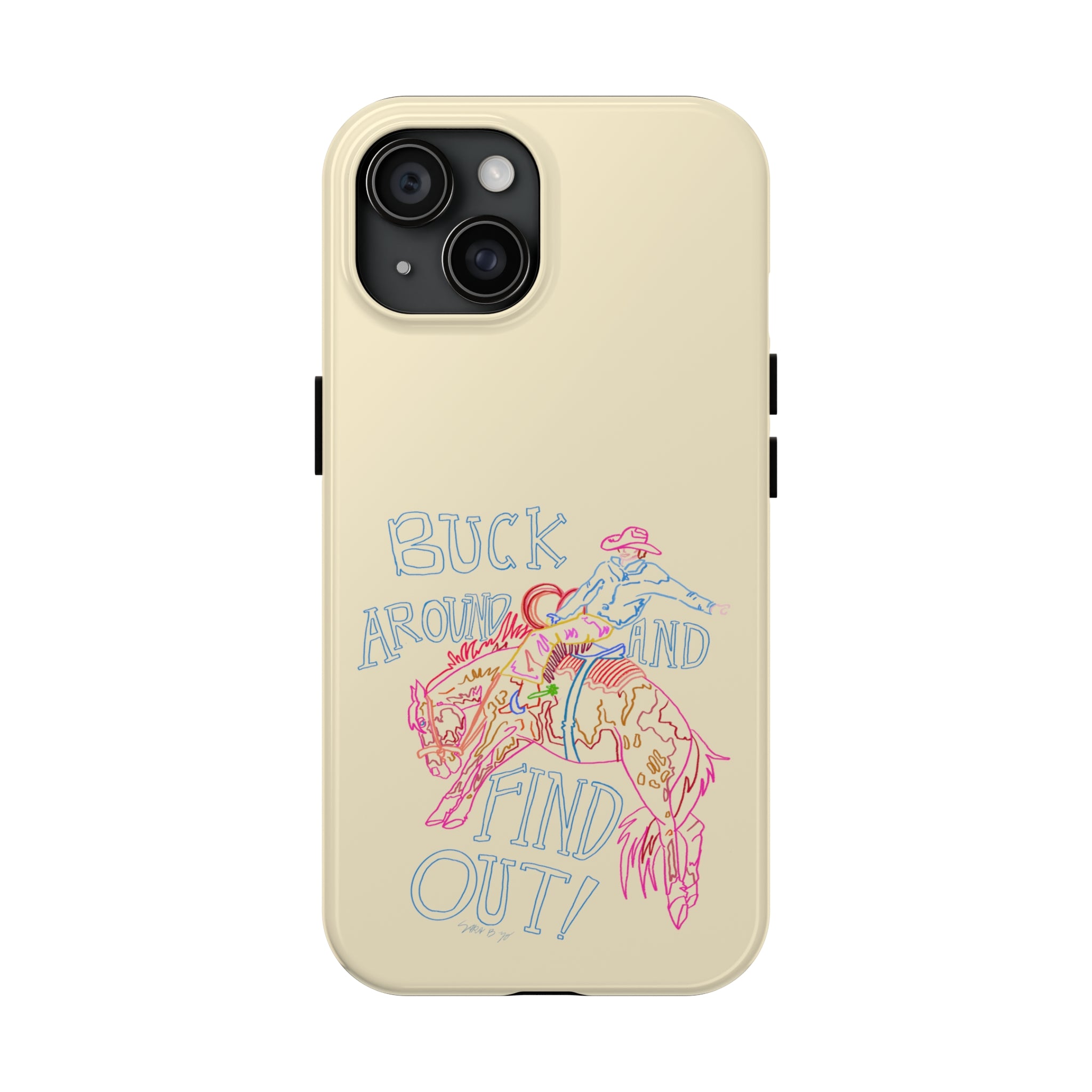Beige Buck Around Phone Case