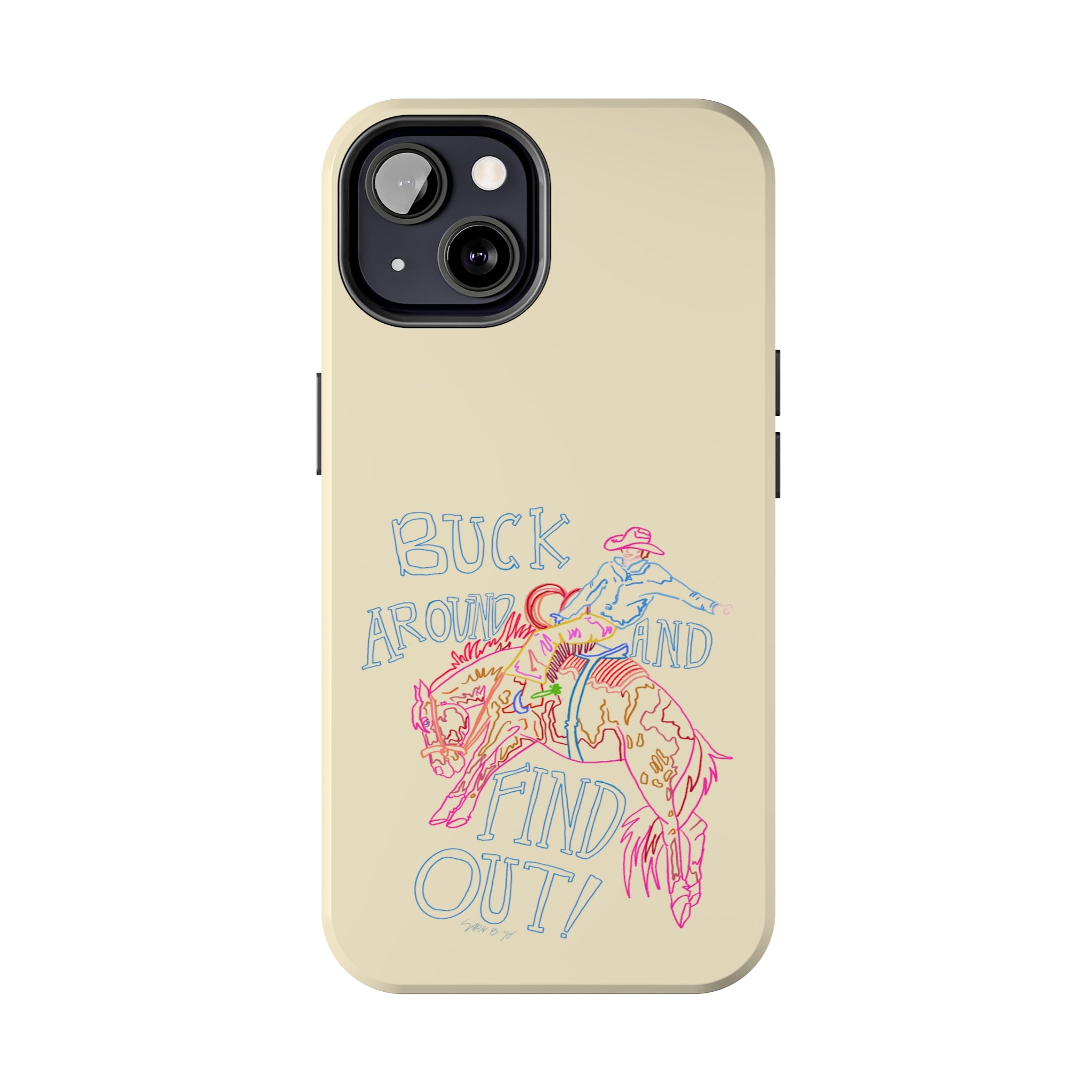 Beige Buck Around Phone Case