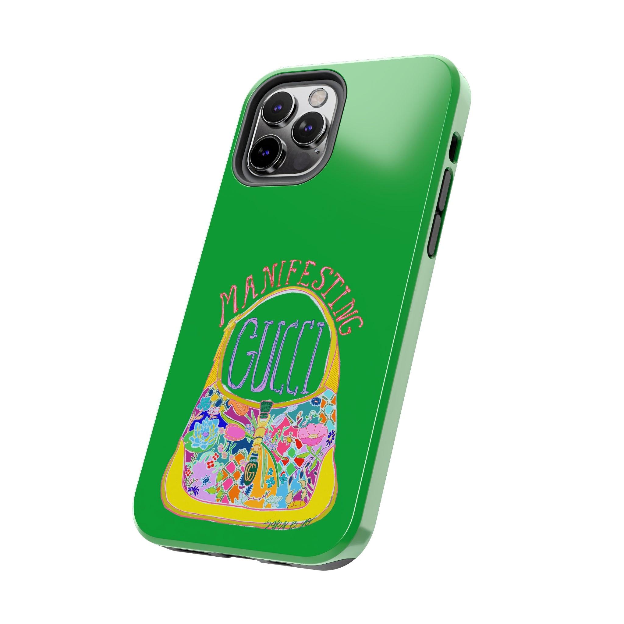 Manifesting Gucci Phone Case Green