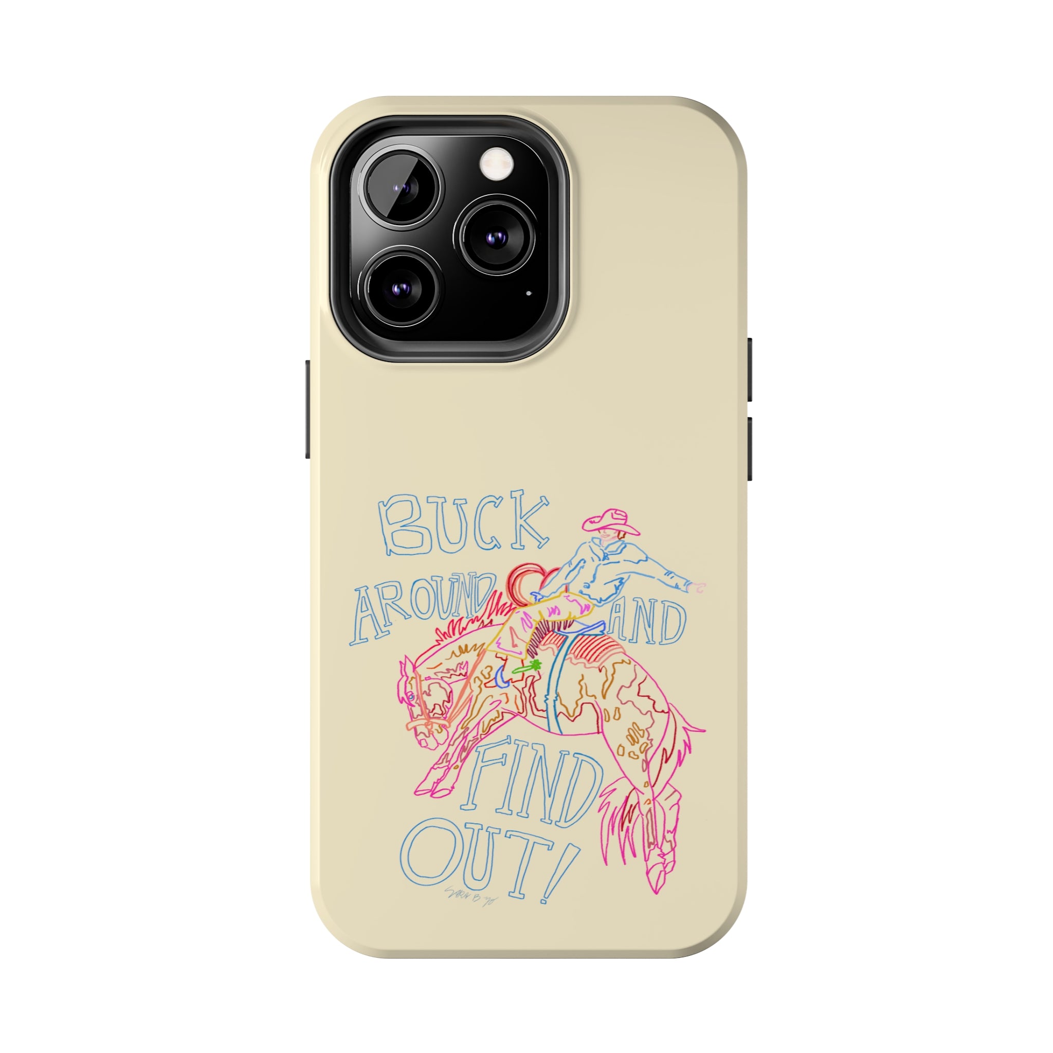 Beige Buck Around Phone Case