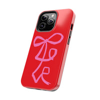 Red Lovely Ribbon Phone Case