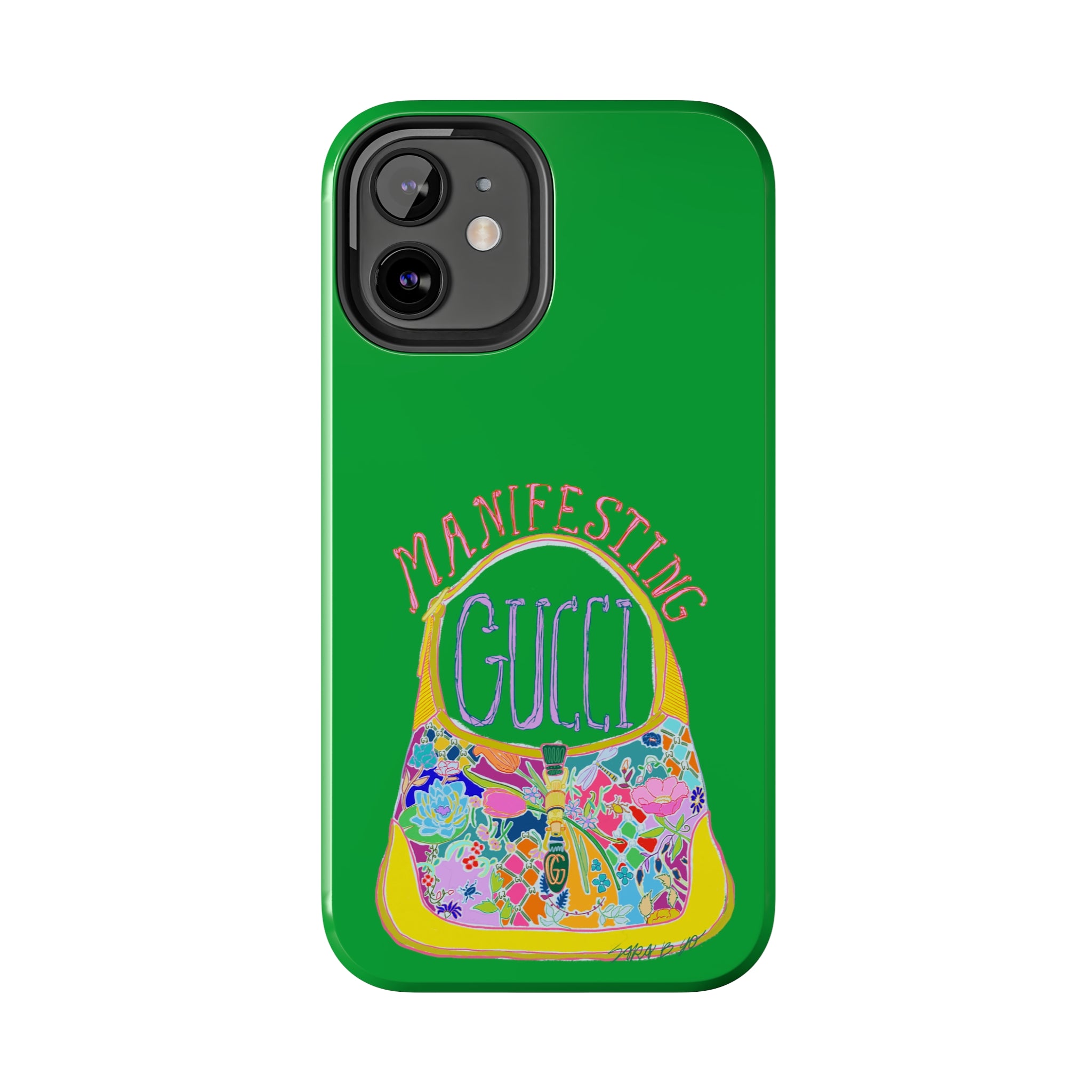 Manifesting Gucci Phone Case Green