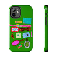 What's in My Bag Green Phone Case