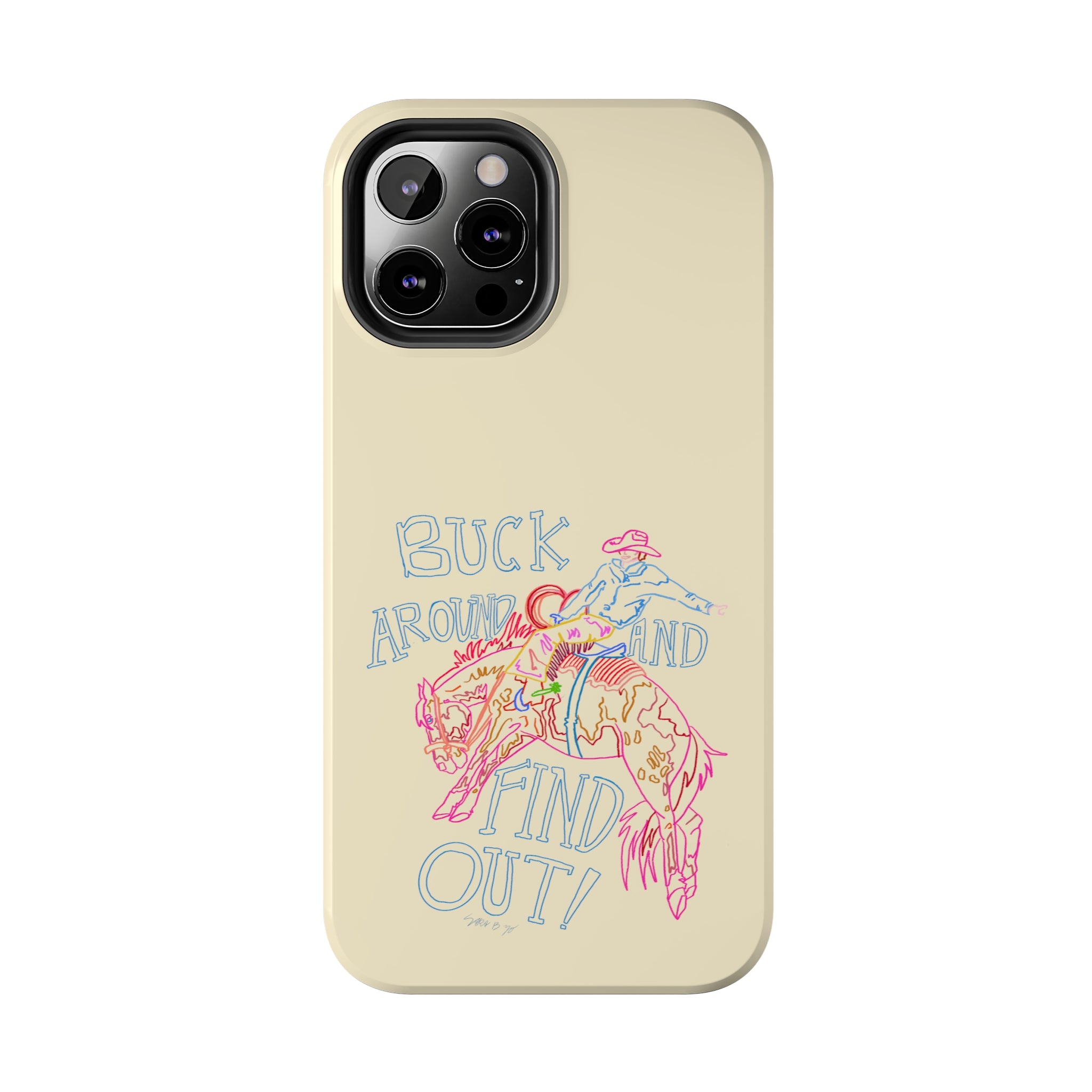 Beige Buck Around Phone Case