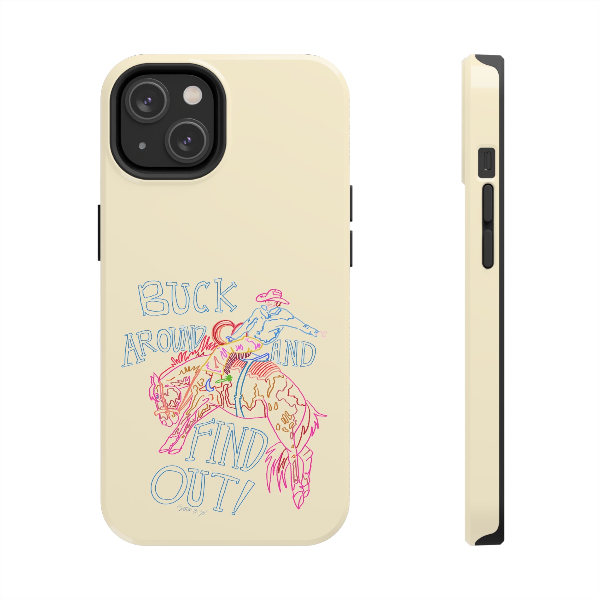 Beige Buck Around Phone Case