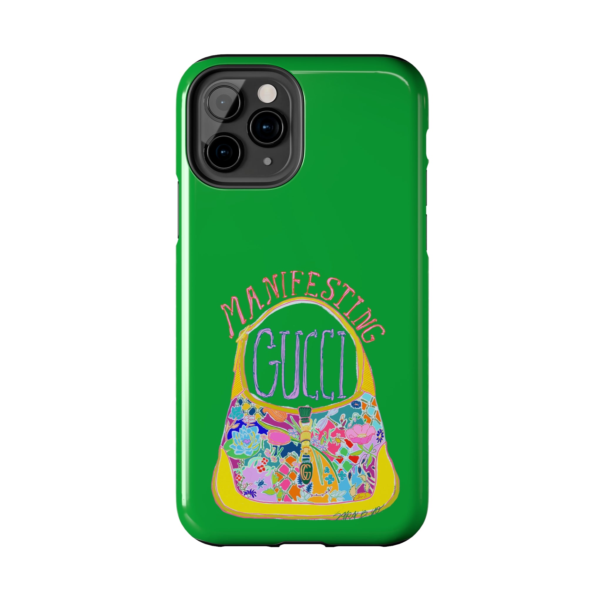 Manifesting Gucci Phone Case Green