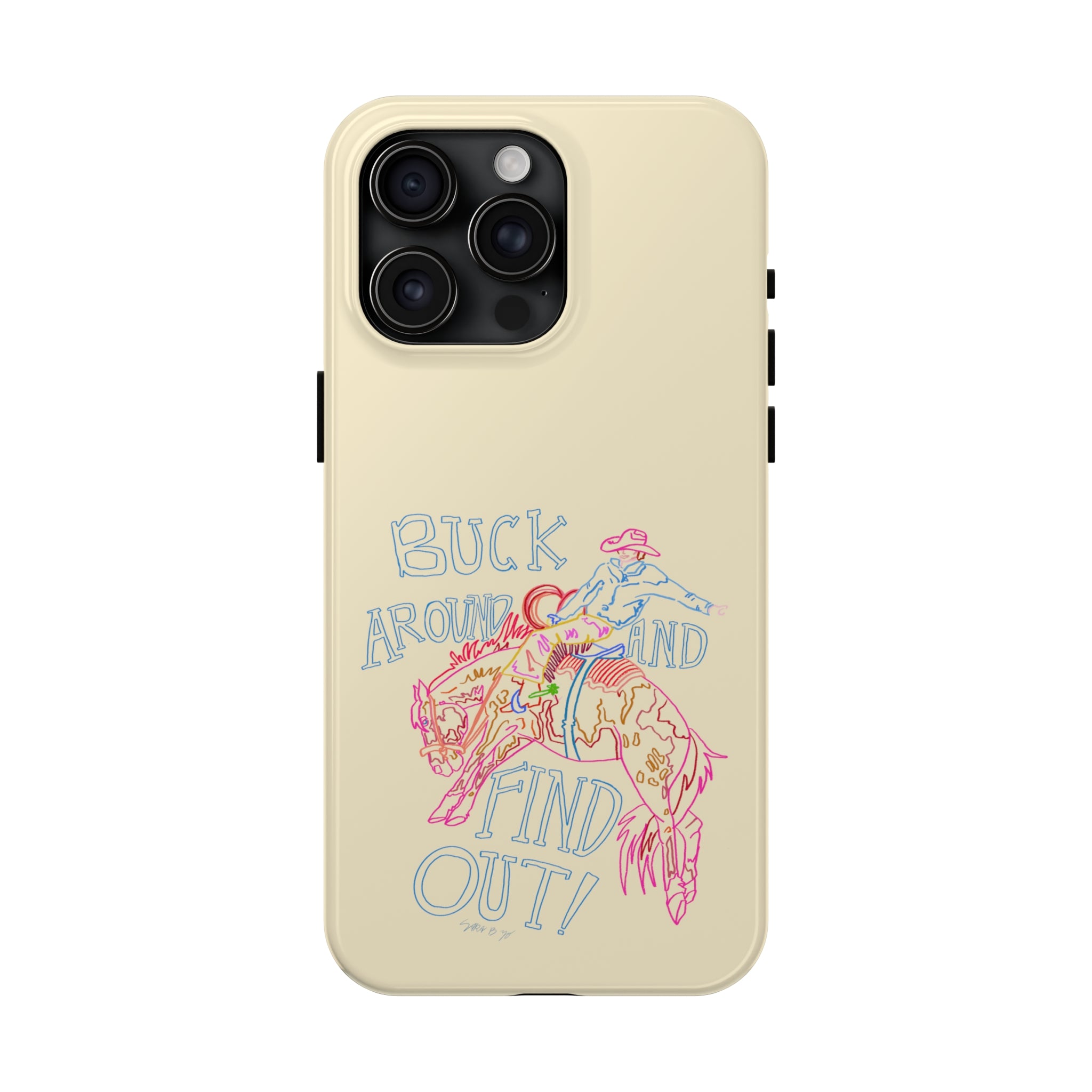 Beige Buck Around Phone Case
