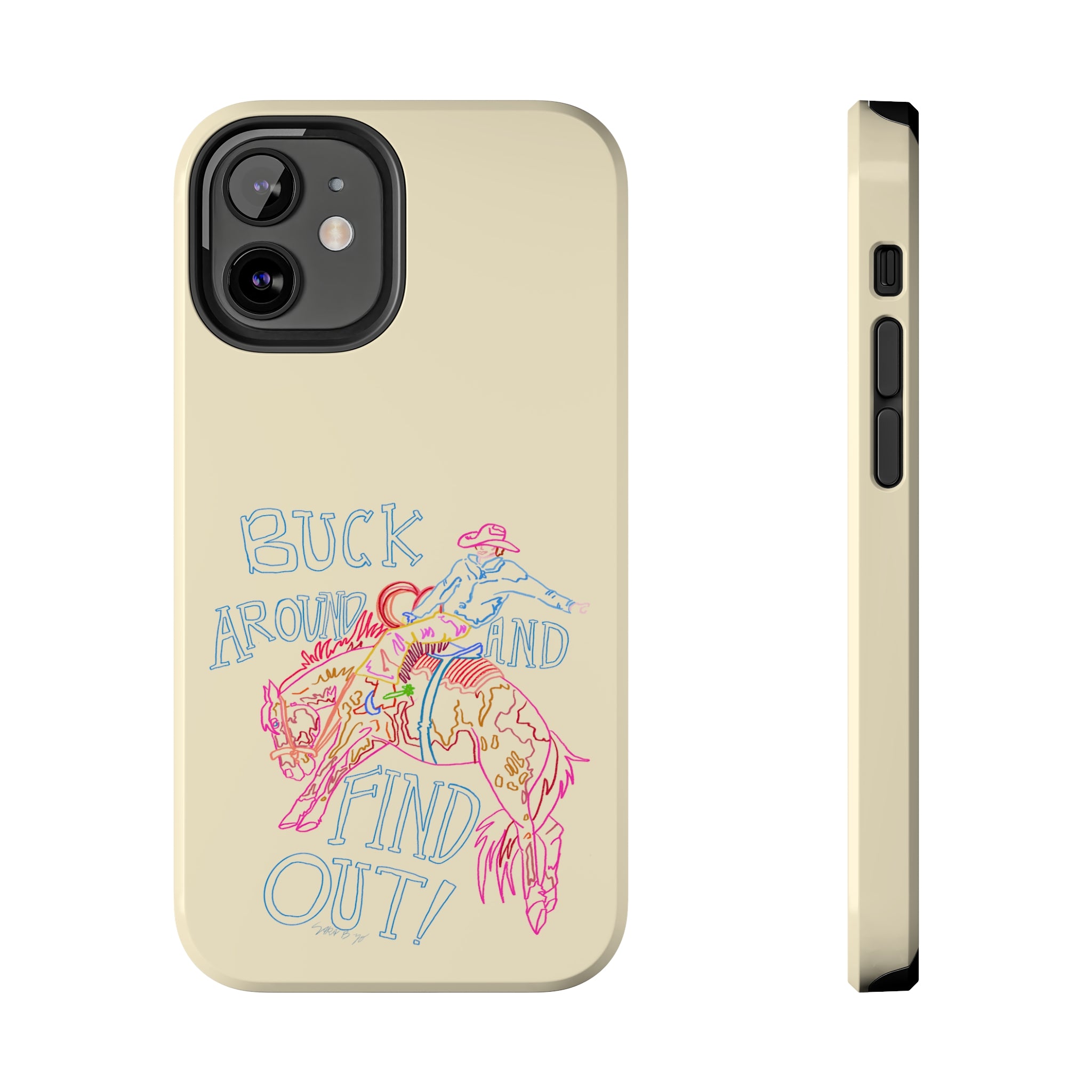 Beige Buck Around Phone Case