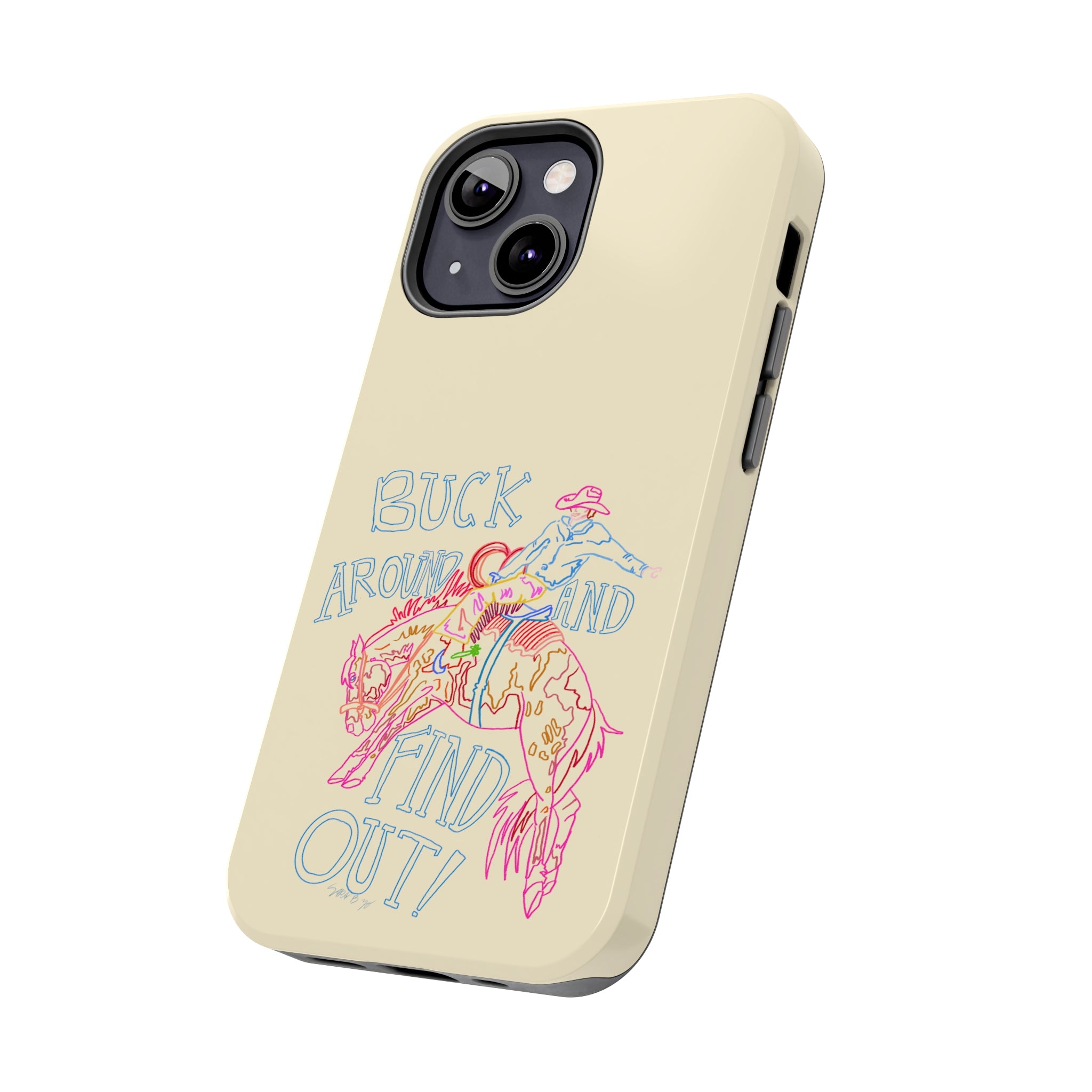 Beige Buck Around Phone Case