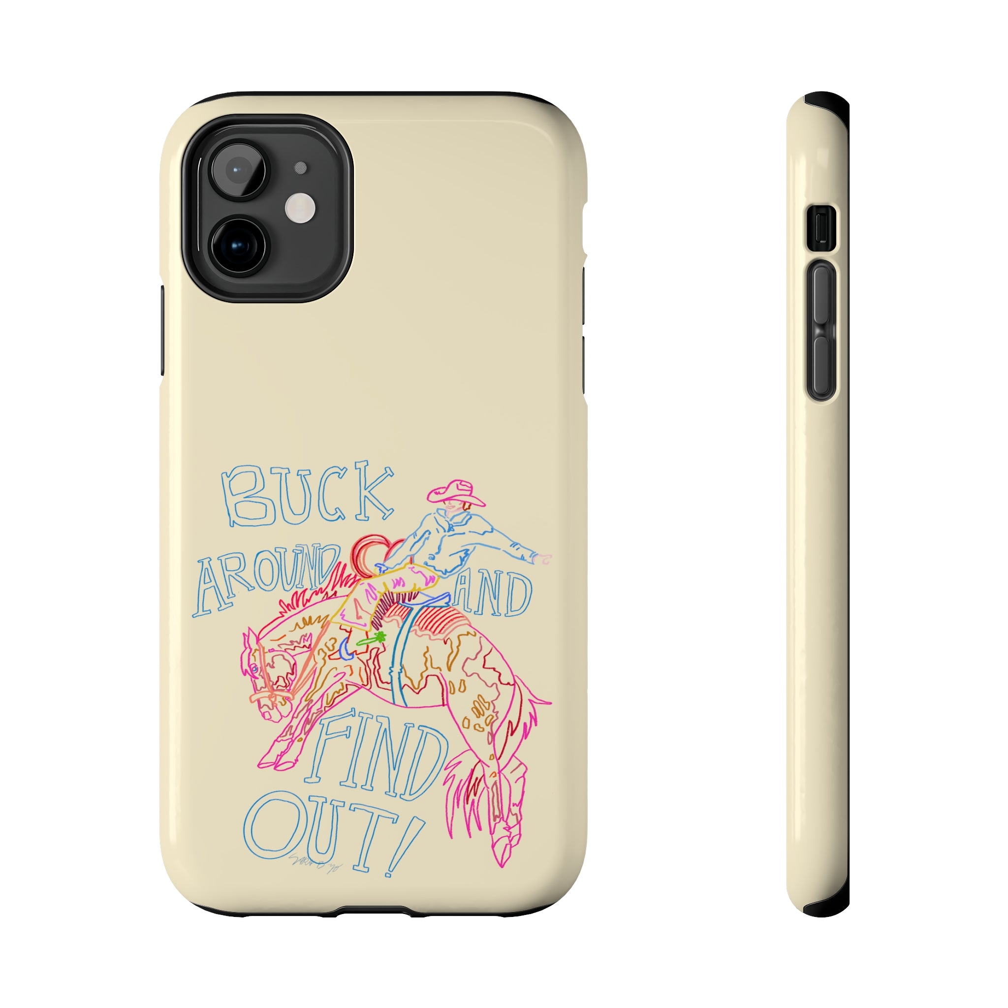 Beige Buck Around Phone Case