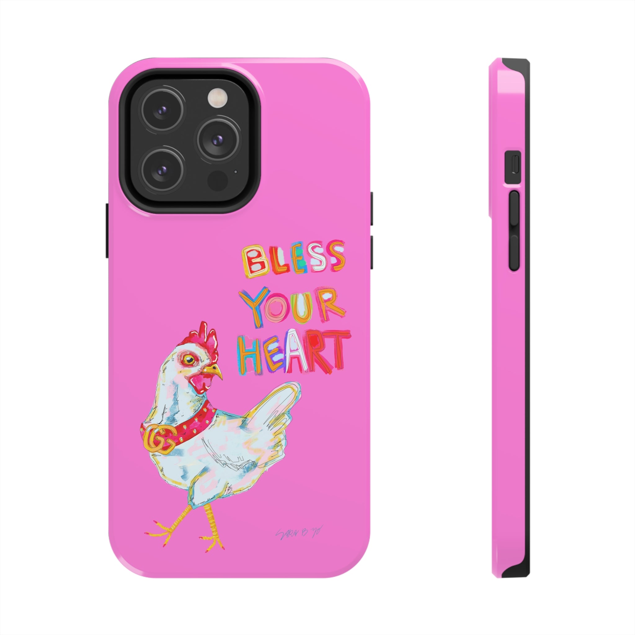 Pink Bless Your Heart Phone Case