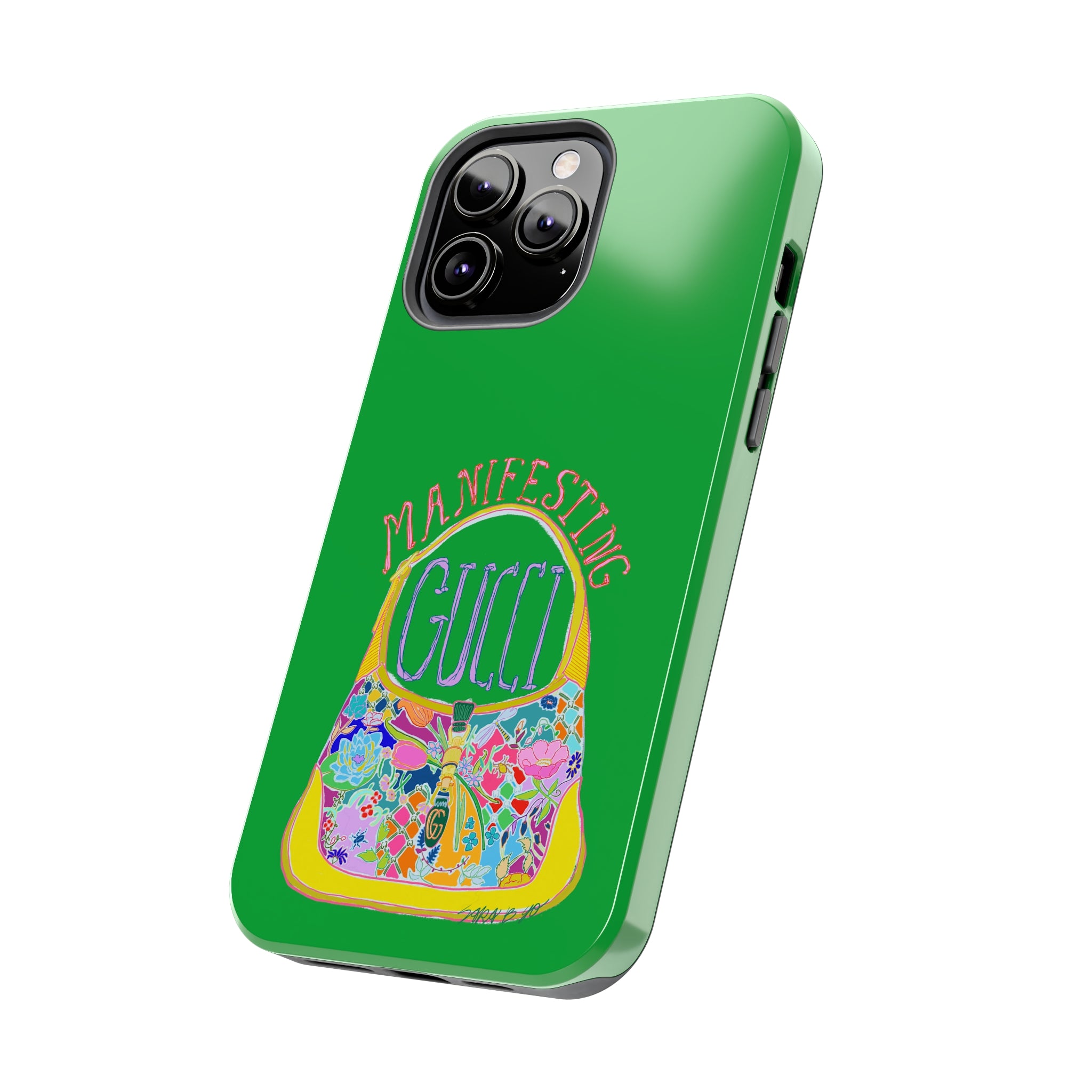 Manifesting Gucci Phone Case Green