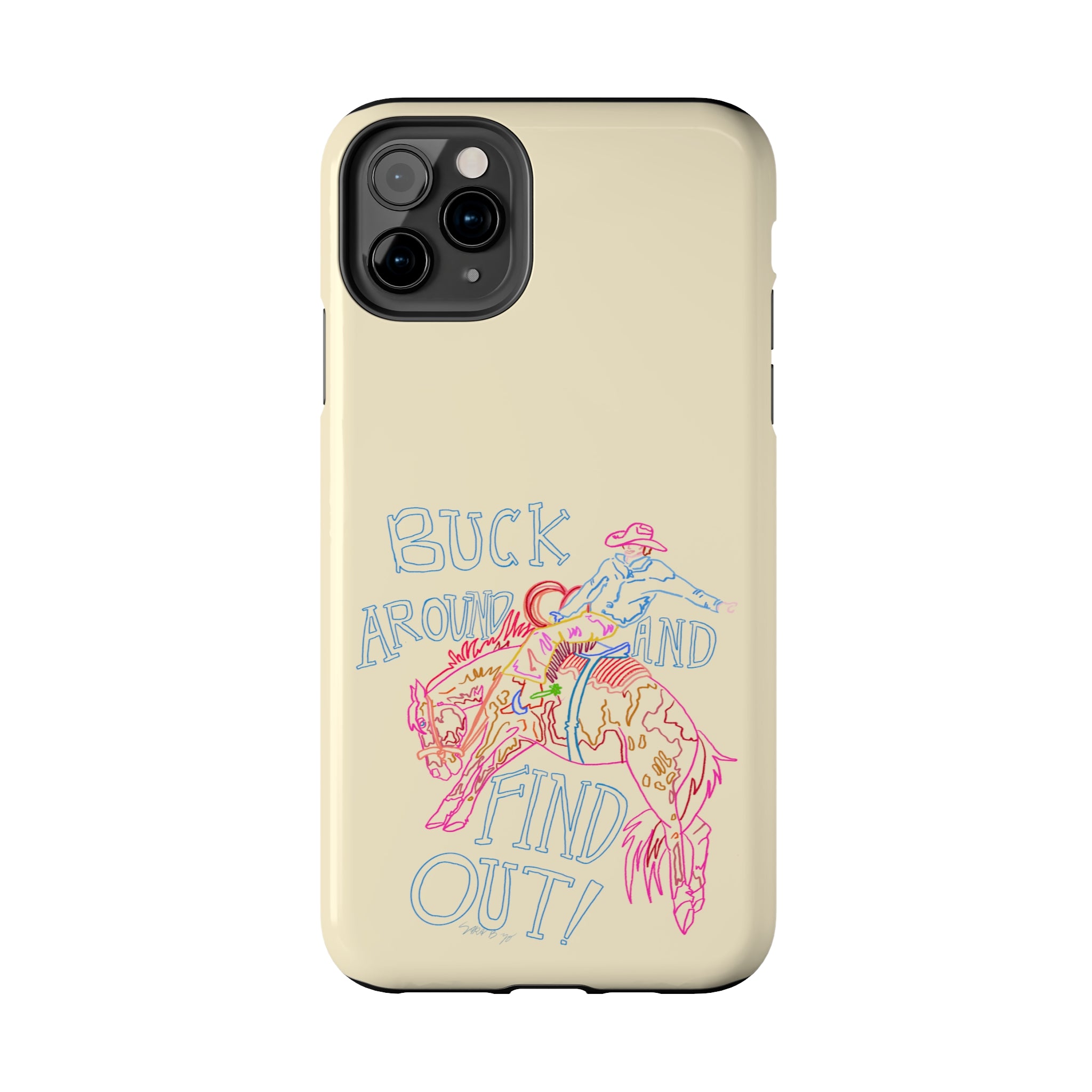 Beige Buck Around Phone Case