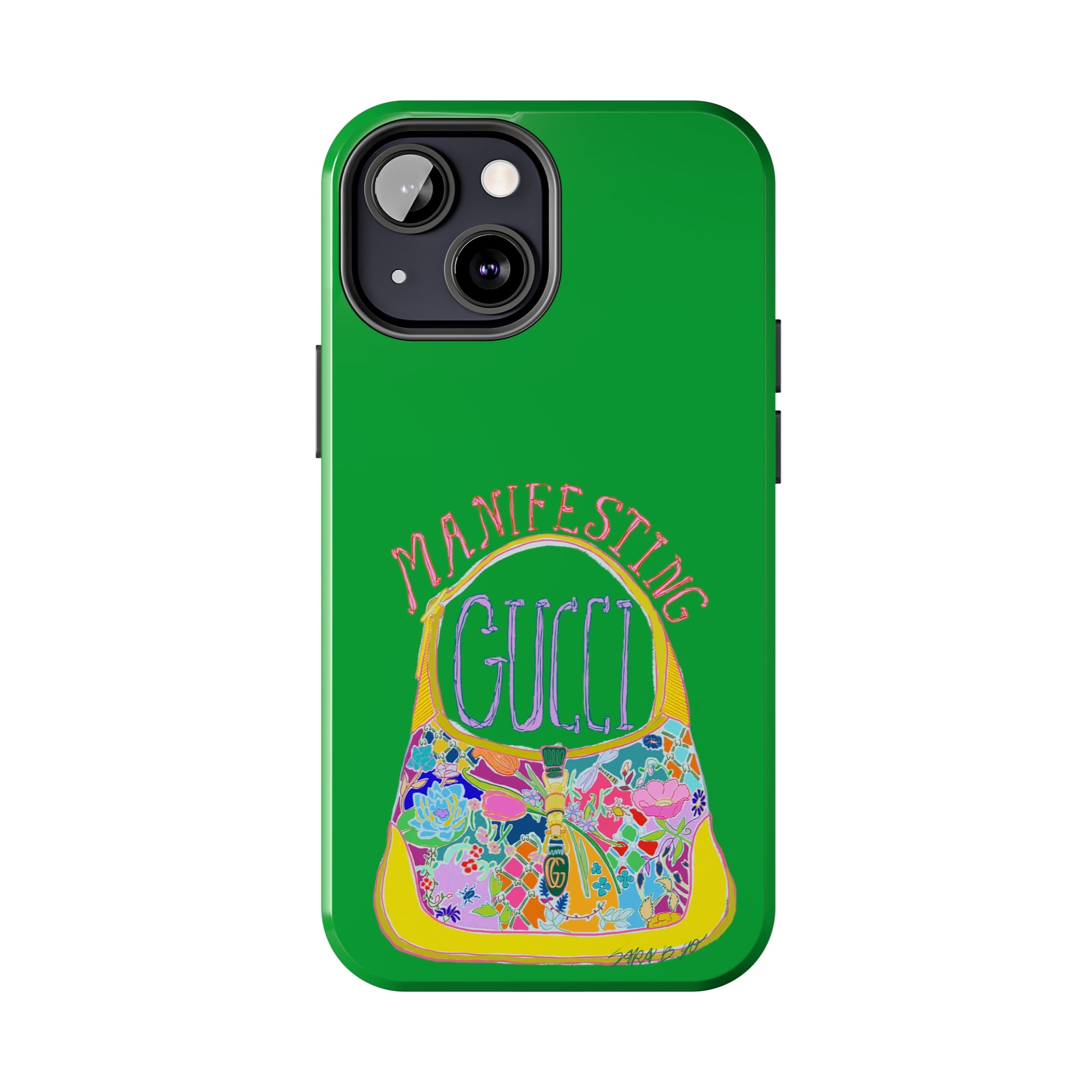 Manifesting Gucci Phone Case Green