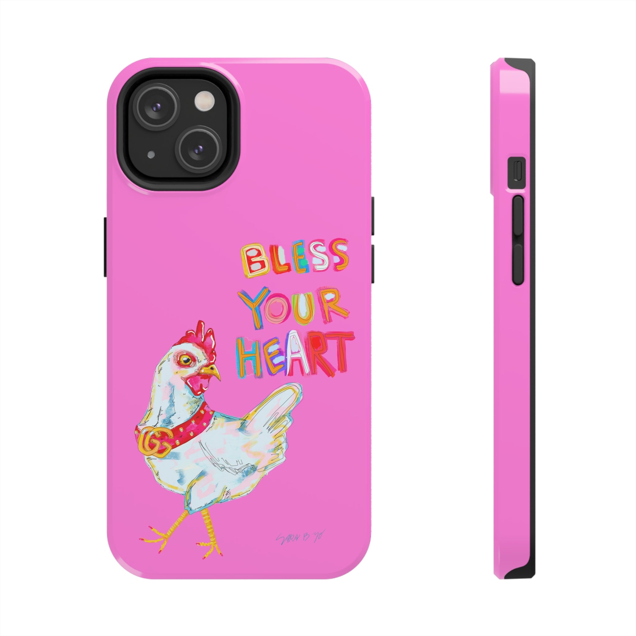 Pink Bless Your Heart Phone Case