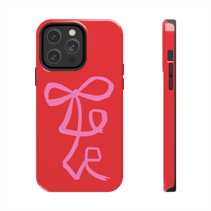 Red Lovely Ribbon Phone Case