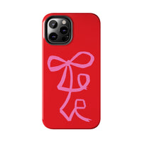 Red Lovely Ribbon Phone Case