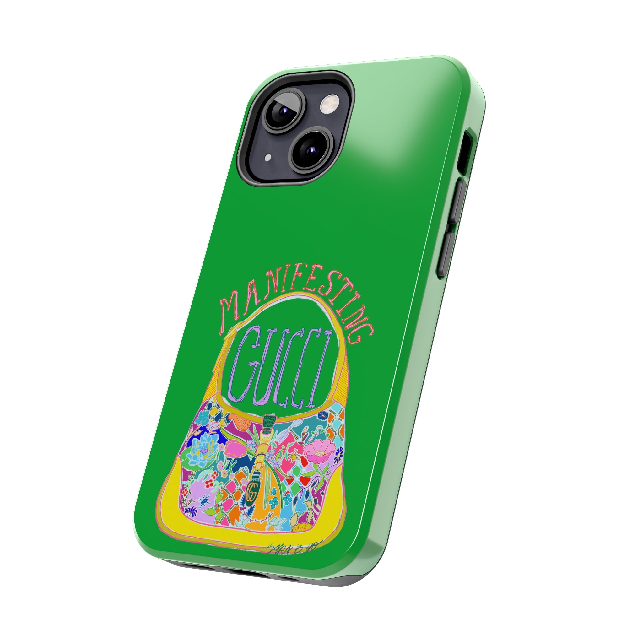 Manifesting Gucci Phone Case Green