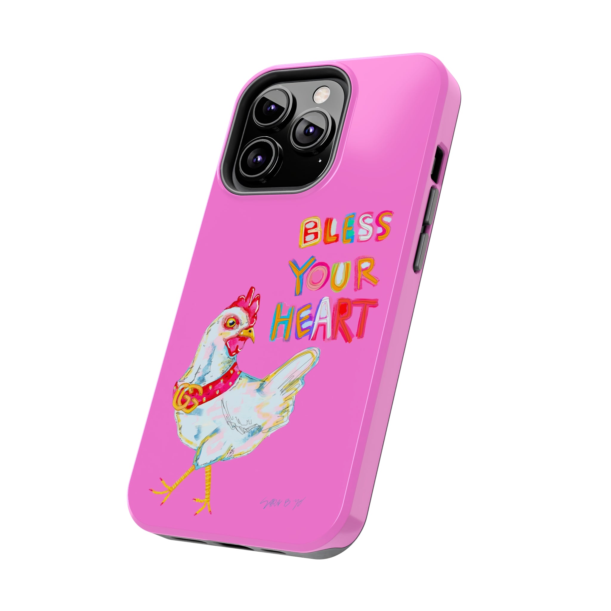 Pink Bless Your Heart Phone Case