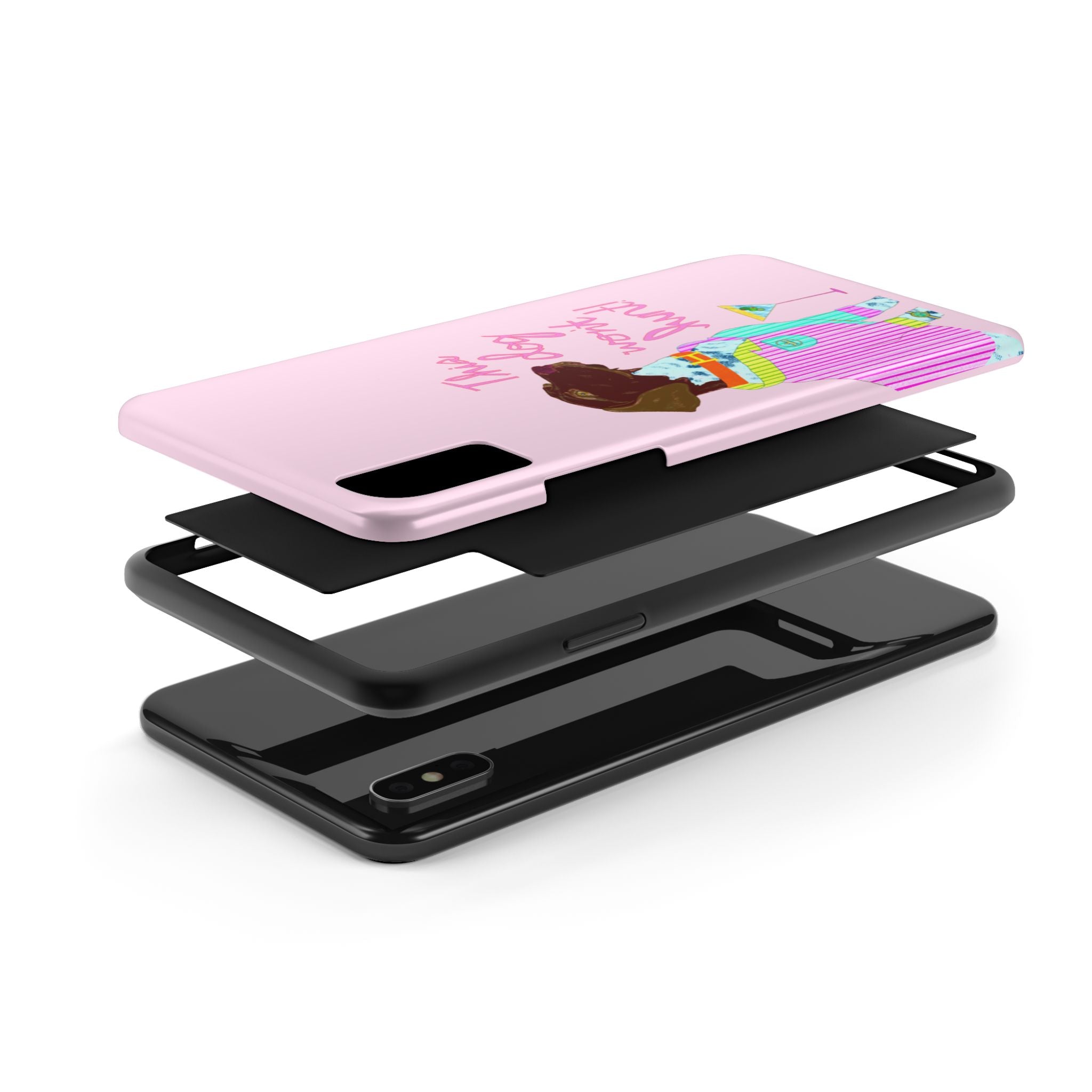 This Dog Won't Hunt Pink Phone Case