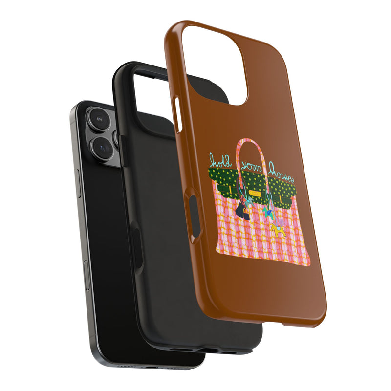 Hold Your Horses Brown Phone Case