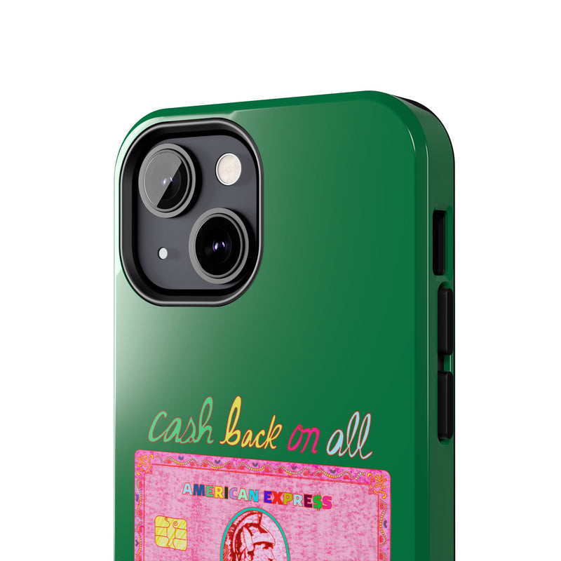 The PINK Card Green Phone Case