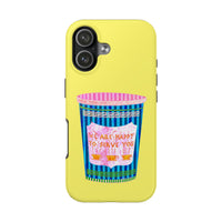 New York Coffee Cup Yellow Phone Case
