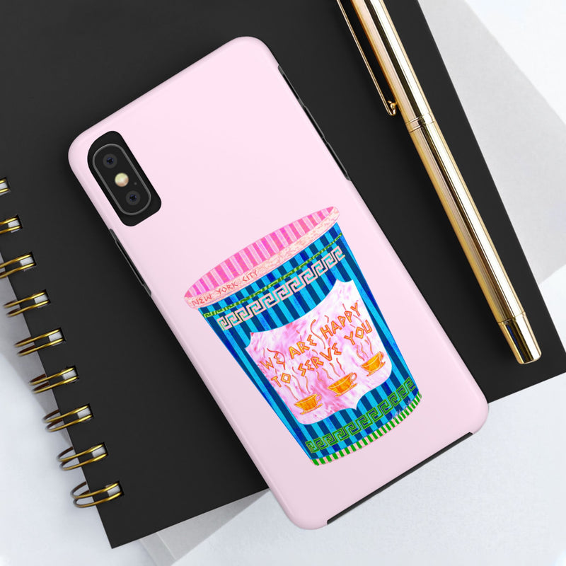 New York Coffee Cup Pink Phone Case