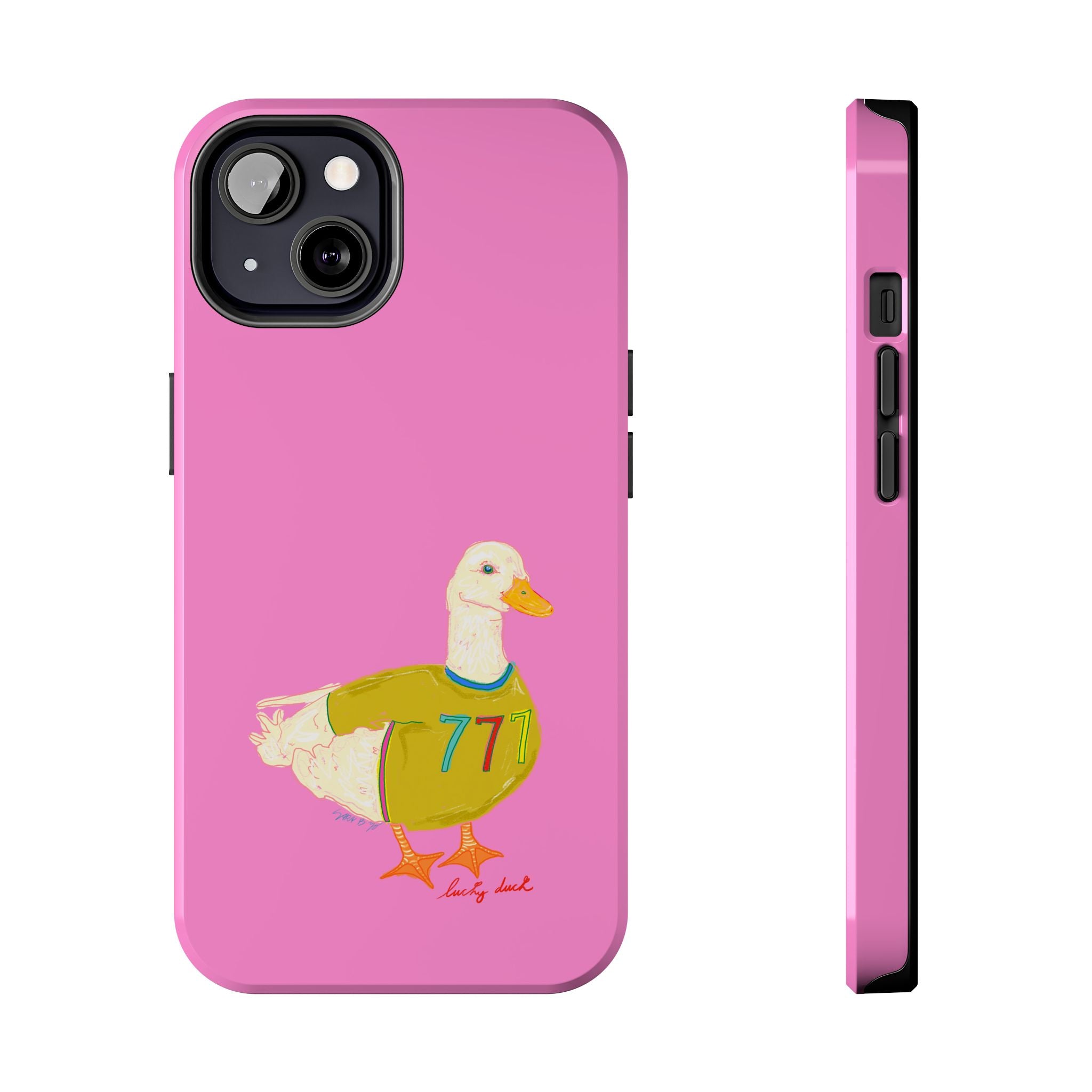 Pink Lucky Duck Phone Case