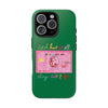 The PINK Card Green Phone Case