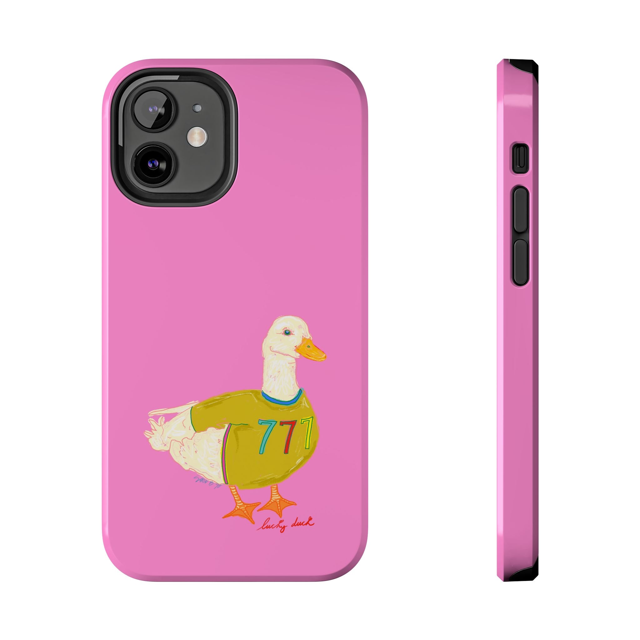Pink Lucky Duck Phone Case