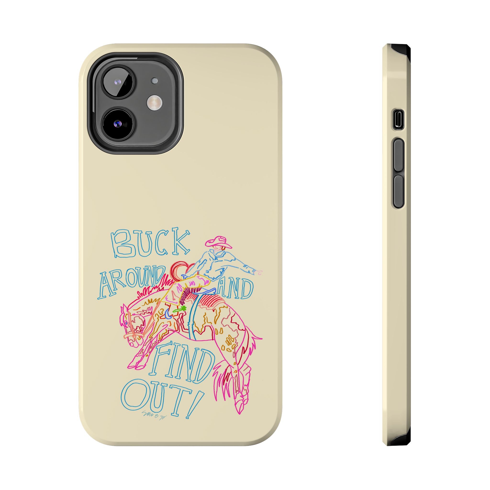 Beige Buck Around Phone Case