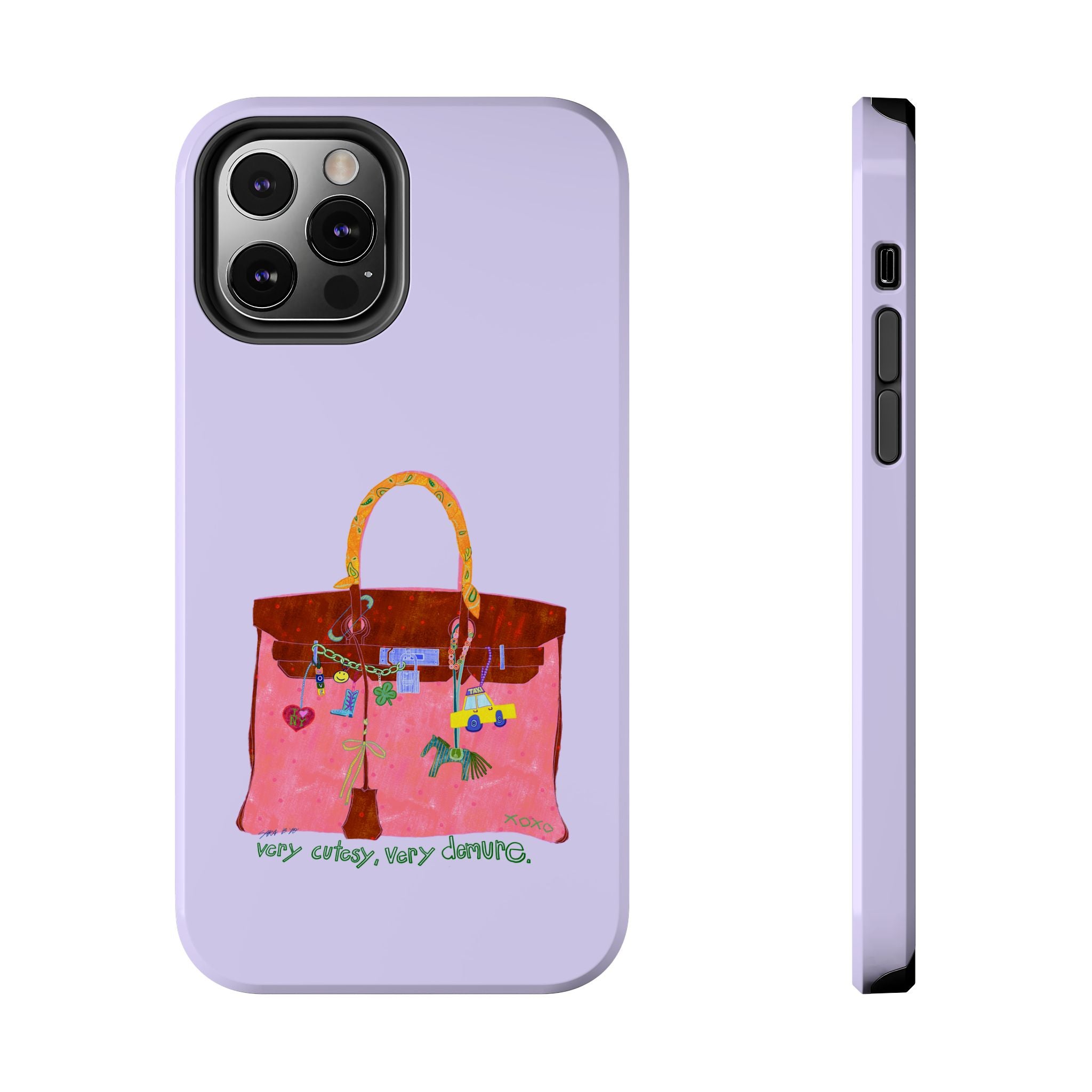 A Very Cutesy, Very Demure Lilac Phone Case