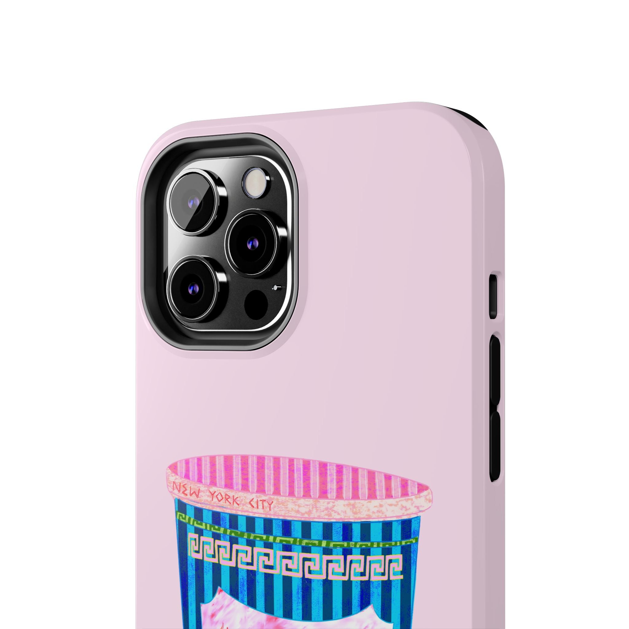 New York Coffee Cup Pink Phone Case