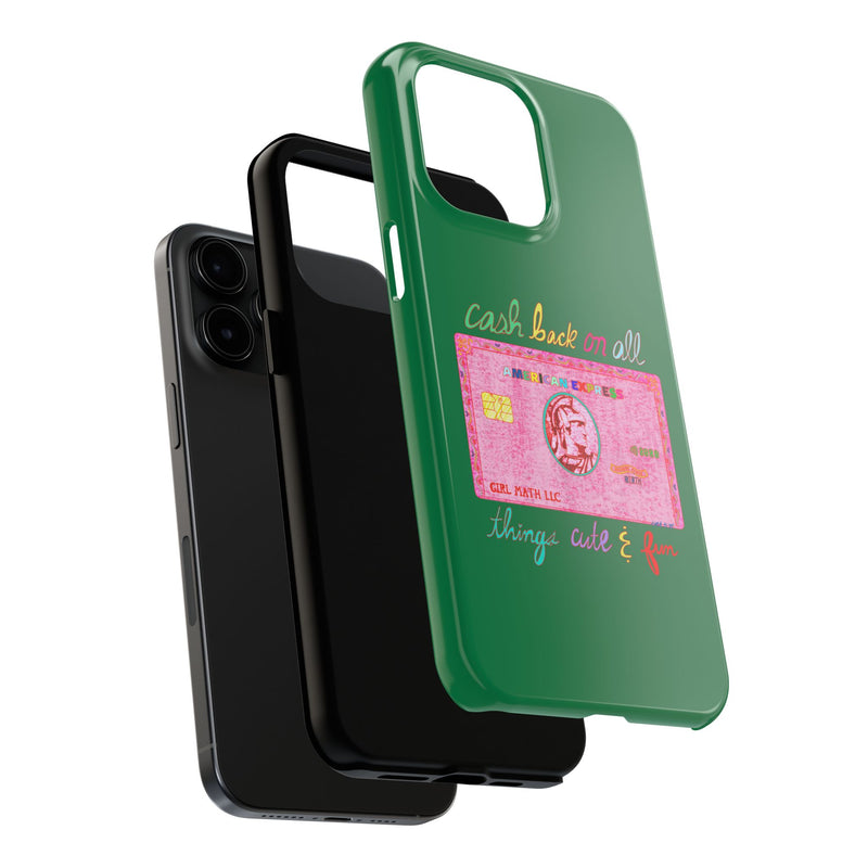 The PINK Card Green Phone Case