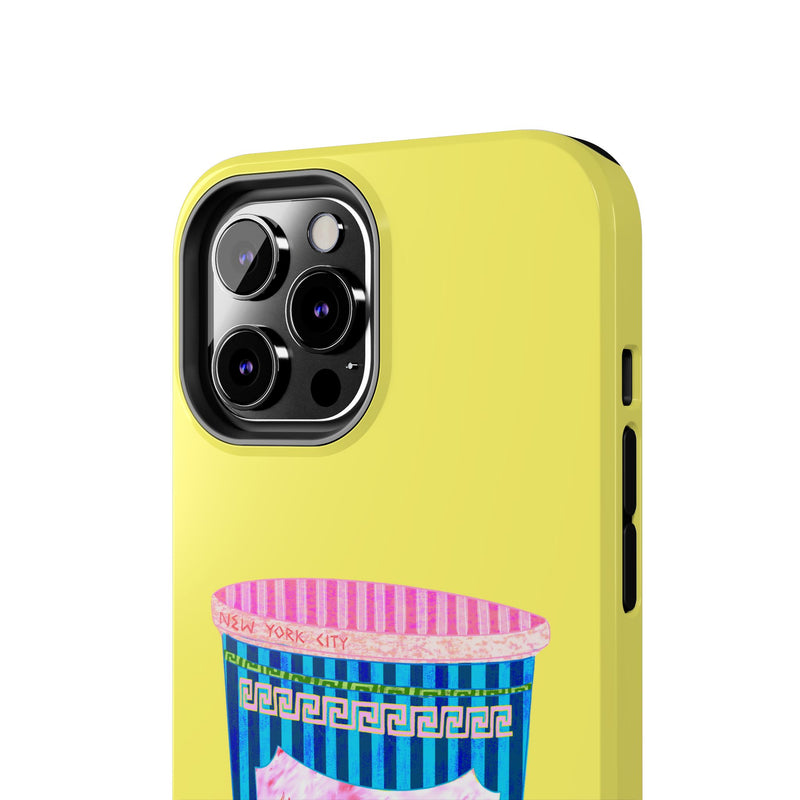 New York Coffee Cup Yellow Phone Case