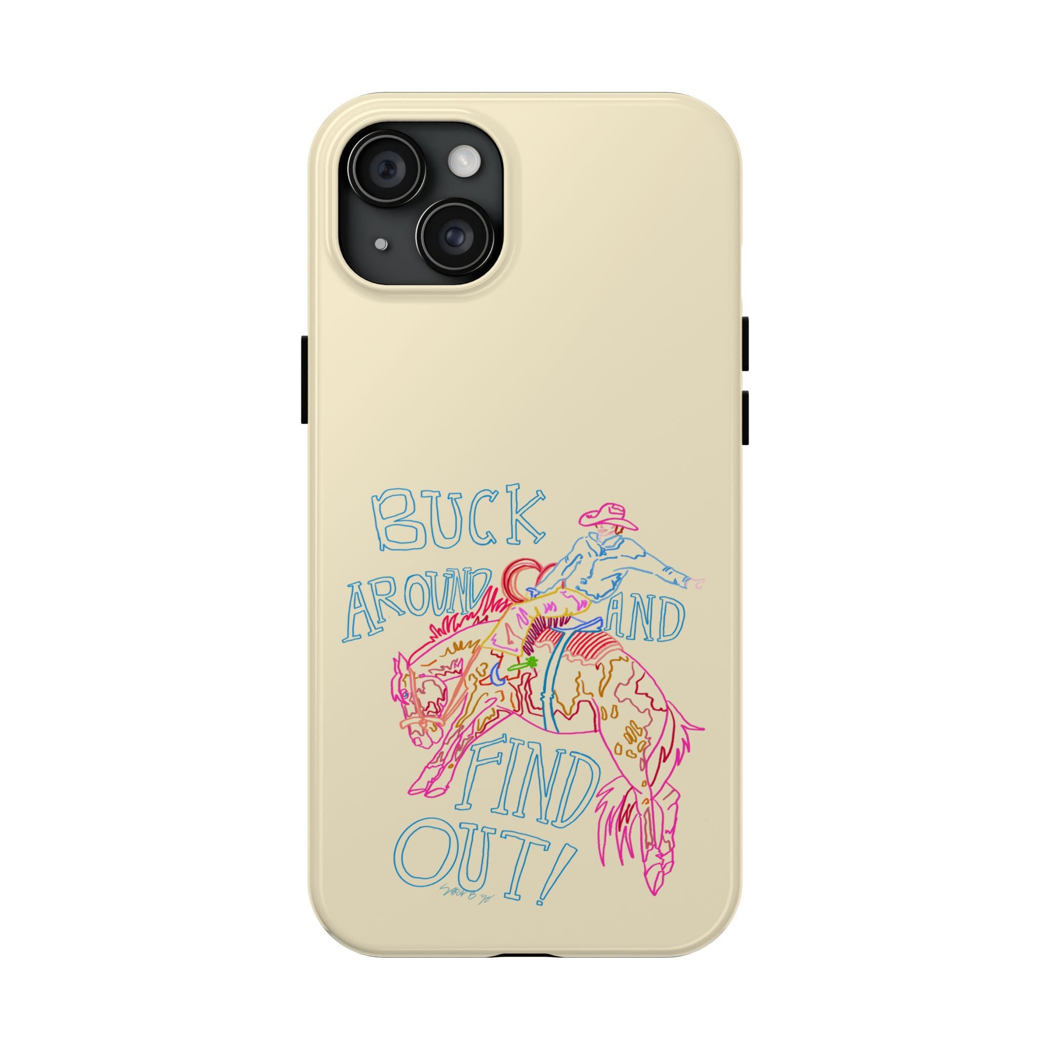 Beige Buck Around Phone Case