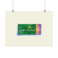 American Bar Matchbook Art Print