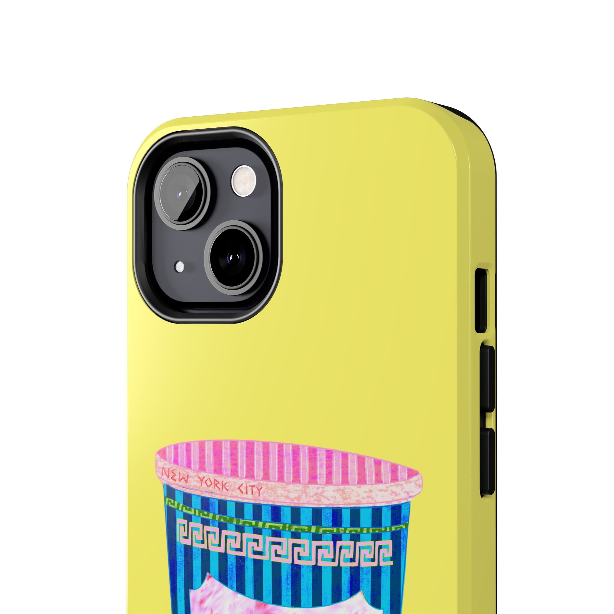 New York Coffee Cup Yellow Phone Case