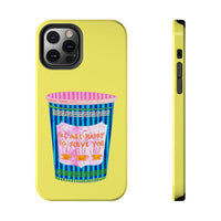 New York Coffee Cup Yellow Phone Case