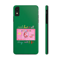 The PINK Card Green Phone Case