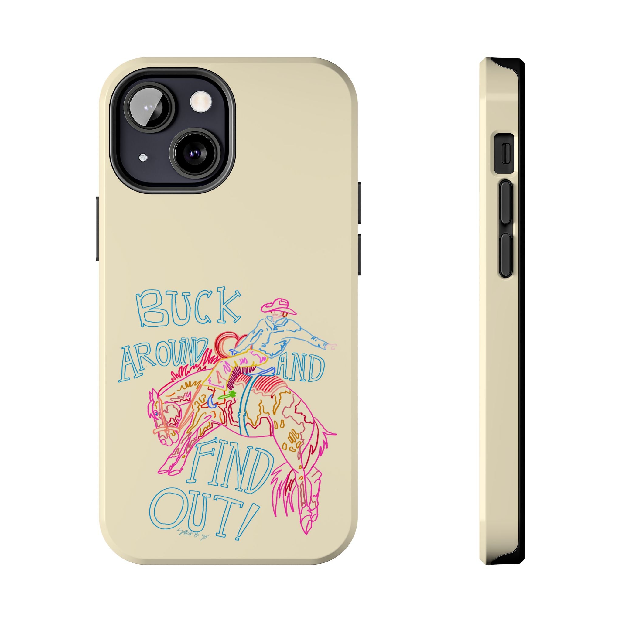 Beige Buck Around Phone Case