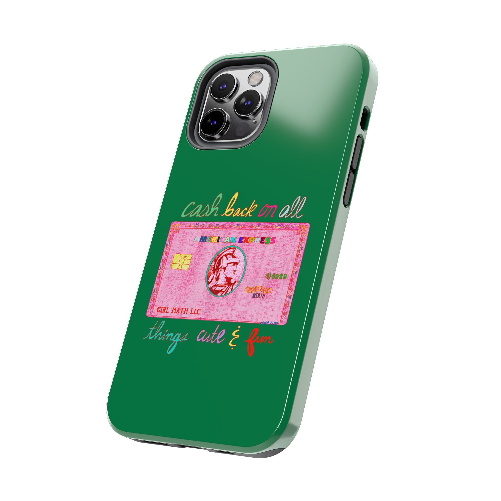 The PINK Card Green Phone Case